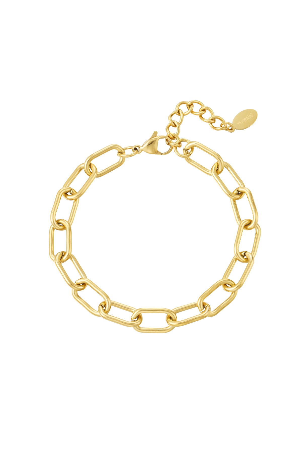 Pulsera de oro acero inoxidable para mujer: un accesorio elegante y resistente que realza tu estilo. Ideal para complementar tus atuendos diarios o para lucir en ocasiones especiales.